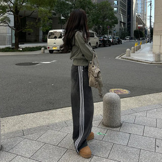 2-way cropped hoodie zip-up
