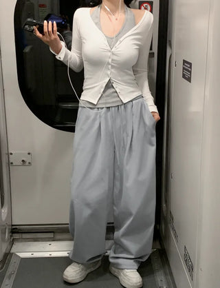 Slim Button Cardigan
