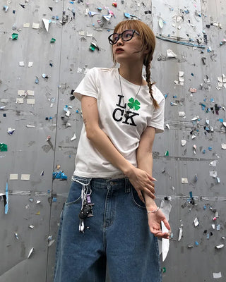 (ORIGINAL) Lucky Glow Clover T-Shirt