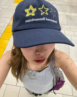 Three-Star Stitch Cap