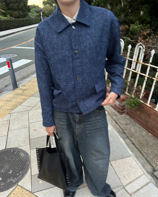 Tweed collar jacket