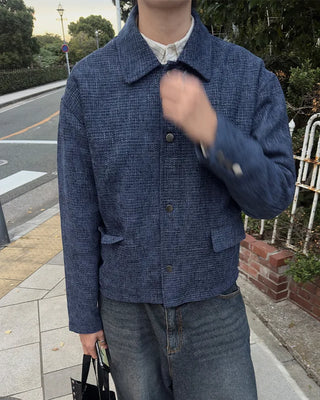 Tweed collar jacket