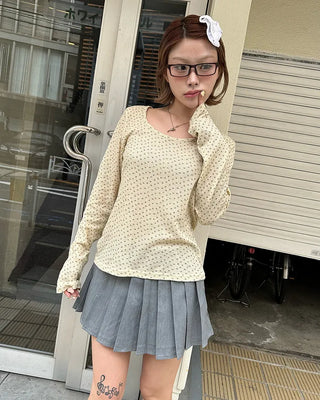 Square acrylic frame glasses