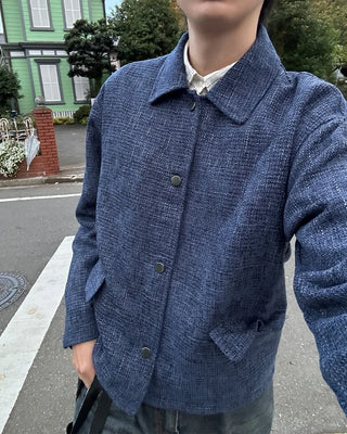 Tweed collar jacket