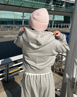 68 Patch Cropped Hoodie