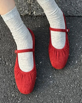 See-through ribbed socks