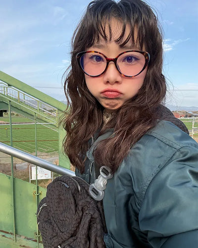 Oval Bold Frame Glasses