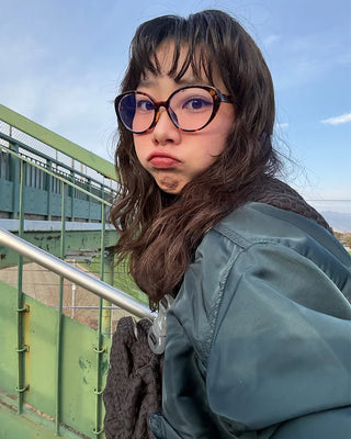 Oval Bold Frame Glasses