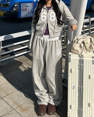 68 Patch Waist Shirring Pants