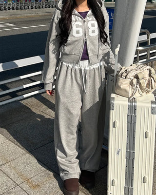 68 Patch Waist Shirring Pants