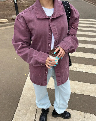 Washed Work Shirt Jacket