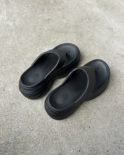 Volume high-soled flip-flops