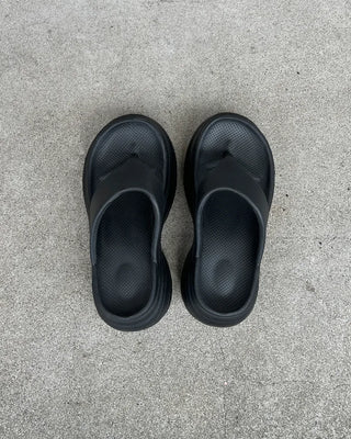 Volume high-soled flip-flops