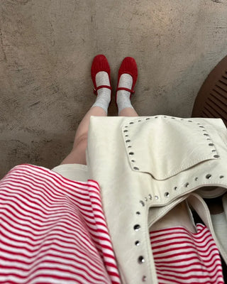 Striped long-sleeved T-shirt