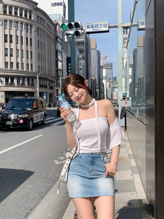 [3-piece set] Summer Cat Top Bolero Set (5 colors)