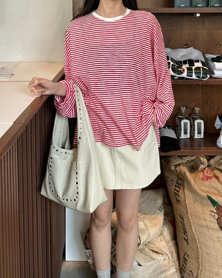 Basic cotton mini skirt