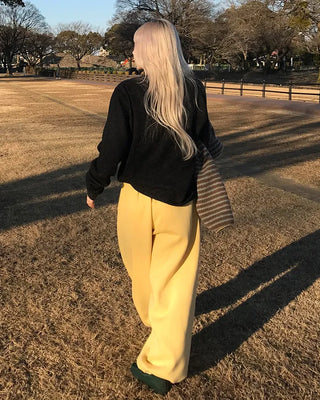 Argyle patch knit