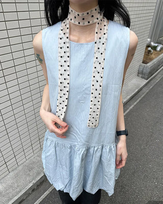 Balloon Shirred Mini Dress