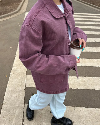 Washed Work Shirt Jacket