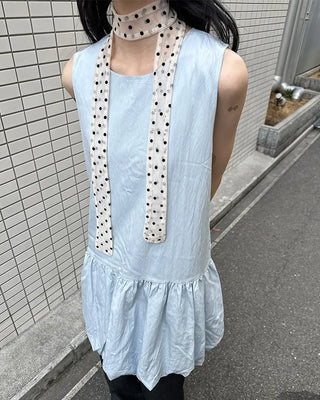 Balloon Shirred Mini Dress