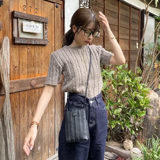 olani twist half sleeve knit