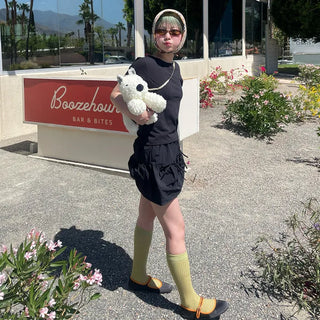 See-through knee-high socks
