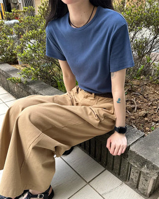 Basic Round Short-Sleeve T-Shirt