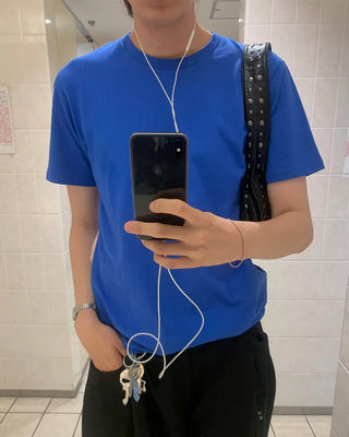 (Unisex) Basic Round Short-Sleeve T-Shirt