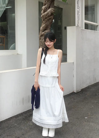 Ribbon sleeveless blouse