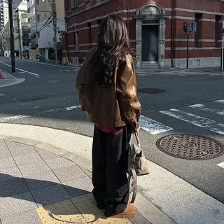 Vintage Wash Leather Jacket