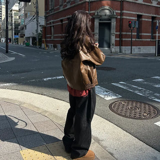 Vintage Wash Leather Jacket