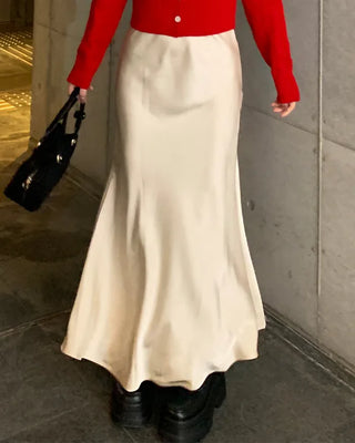 Satin Mermaid Long Skirt