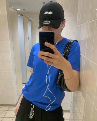 (Unisex) Basic Round Short-Sleeve T-Shirt
