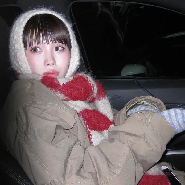 Knitted earmuffs
