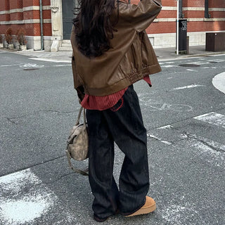 Vintage Wash Leather Jacket
