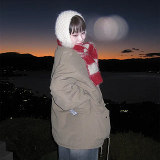 Knitted earmuffs