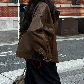 Vintage Wash Leather Jacket