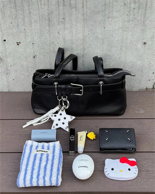 Belt Point Square Shoulder Bag