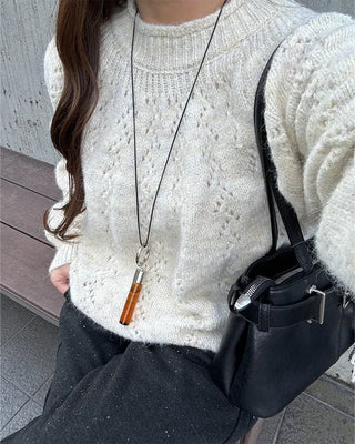 Belt Point Square Shoulder Bag