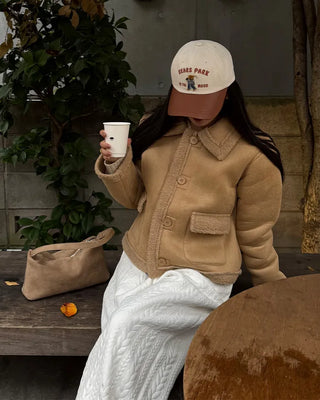 Suede shoulder bag