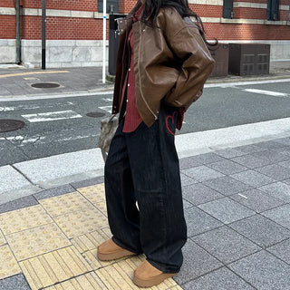 Vintage Wash Leather Jacket
