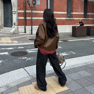 Vintage Wash Leather Jacket