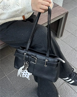 Belt Point Square Shoulder Bag