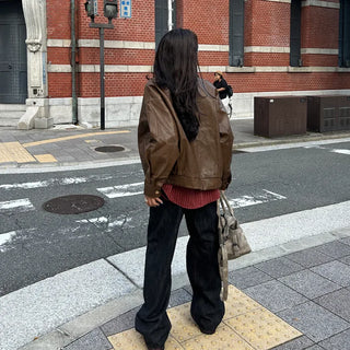 Vintage Wash Leather Jacket