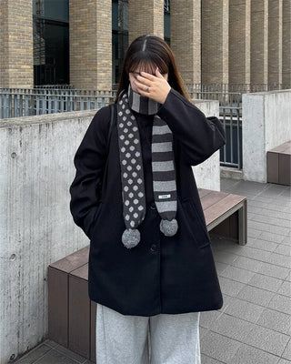 Dot Point Border Scarf