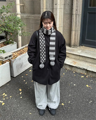 Dot Point Border Scarf