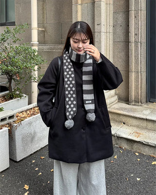 Dot Point Border Scarf