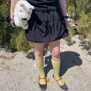 See-through knee-high socks