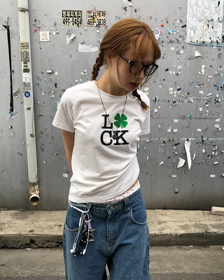(ORIGINAL) Lucky Glow Clover T-Shirt
