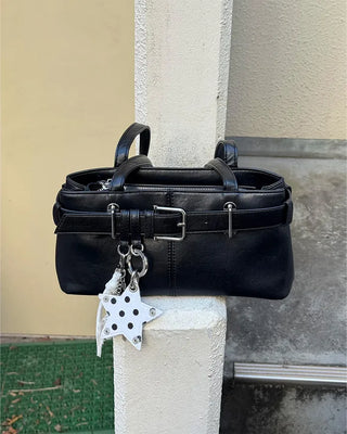 Belt Point Square Shoulder Bag